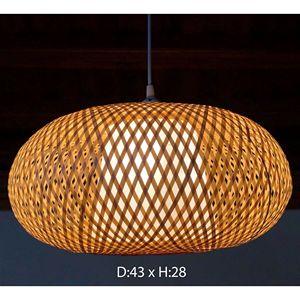 Lámpara Colgante de Ratán, Lámpara de Techo Tejida a Mano para Sala de Estar, Decoración de Hotel o Resort - Product Image 2