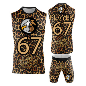 Custom Sublimated Breathable Team Player Name 7v7 Flag Football Men's Custom Full Sublimation 7On7 Field American Football Gear - Product Image 6