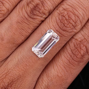 Diamante Cultivado en Laboratorio al por Mayor, Corte Esmeralda, Color D E, Claridad VVS1 VS1, Certificado IGI, Diamante Suelto AAA para Joyería, de 3 a 5 Quilates - Product Image 5