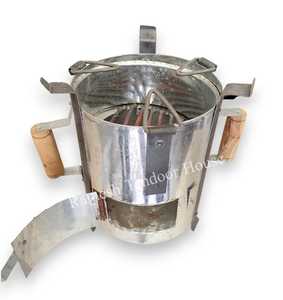 Barbecue au charbon de bois en acier inoxydable avec grille amovible - Product Image 1