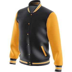 New Quality Canvas Men's Custom Logo Windproof Hooded Quilted Varsity Baseball <b>Jacket</b> Casual <b>Winter</b> - Product Image 5