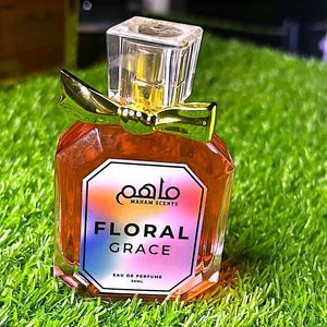 Floral Grace Eau De Parfum 50ml Women Fragrance Faceted Glass Bottle Gold Bow Decoration Long Lasting Fruity Floral Casual Spray - Product Image 3