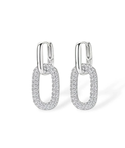 Pendientes de Diamantes de Laboratorio Timeless Beauty, Plata 925, Estilo Vintage, Certificados por IGI, Diamantes Redondos Brillantes para Compromiso y Boda - Product Image 2