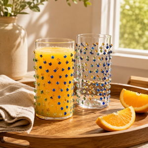 Handmade Borosilicate 280ml Clear Drinking Tumblers Lead-Free Whisky <b>Water</b> Juice <b>Glasses</b> Reusable Bulk - Product Image 1