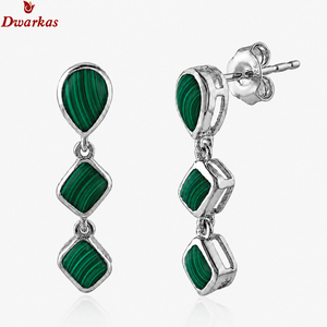 Perfect design trendy classic <b>earrings</b> 925 sterling <b>silver</b> rhodochrosite natural gemstone <b>drop</b> <b>earrings</b> for wedding anniversary - Product Image 6