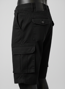 กางเกงขาสั้นคาร์โก้ผู้ชายสำหรับฤดูร้อน กางเกงขาสั้นคาร์โก้ลำลองสไตล์ไฮสตรีทเหนือเข่า ผ้าฝ้าย กางเกงขาสั้นซาฟารีสำหรับผู้ชาย - Product Image 4