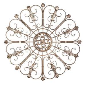 Decoración de pared de metal audaz para interiores de hogares contemporáneos, elegante escultura de hierro para colgar en la pared, diseño para sala de estar - Product Image 1