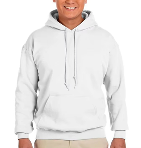 Sudadera con Capucha Gris Claro para Hombre, Corte Regular, Felpa de Algodón, Informal, para Otoño, con Bolsillo, Tejido de Punto, Color Sólido - Product Image 2