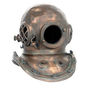 Casco de Buceo de Hierro para Decoración de Expediciones Marinas, Espacios Costeros, Colecciones Náuticas y Exhibiciones Oceánicas - Product Image 2