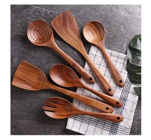 Utensilios para Ensaladas Hechos a Mano, Ecológicos, Aptos para Lavavajillas, para Cocina, Hechos en India - Product Image 5