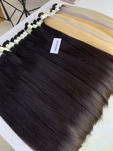 En vrac Super Double Dessiné Couleur Claire Vietnamien Remy Extensions de Cheveux Humains 50 cm 60 cm 100 Grammes Styles de Vague Naturelle - Product Image 6