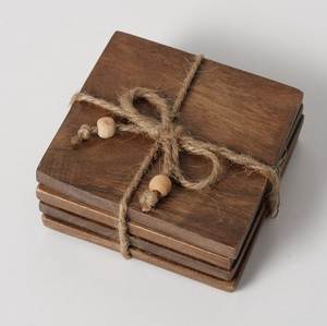 Natural Wooden Coasters Set for Cups Mugs Glasses and Bottles Reusable <b>Table</b> <b>Protectors</b> for Dining <b>Table</b> Coffee <b>Table</b> Office - Product Image 6