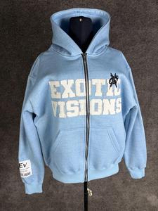 ผลิตเสื้อฮู้ดดี้โอเวอร์ไซส์ 500 GSM แบบครอป พิมพ์ลายพัฟฟ์ หนัก คุณภาพสูง - Product Image 1