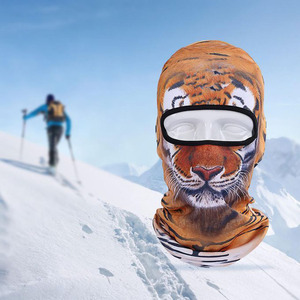 หน้ากากคลุมหน้าแบบเต็มหน้า คุณภาพสูง สำหรับทุกเพศ พิมพ์ลายแบบ Sublimation สำหรับกีฬากลางแจ้ง ผลิตจากโพลีเอสเตอร์ 100% สำหรับผู้ใหญ่ - Product Image 5