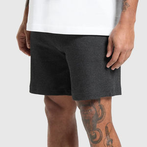 Shorts de sport pour hommes, respirants, à séchage rapide, style streetwear, vente en gros, logo personnalisé, 100% coton - Product Image 4