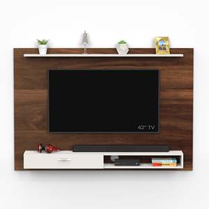 Mueble de TV Moderno Lami de Madera Sintética con Estantes para Libros y Exhibición Decorativa para Dormitorio y Sala de Estar - Product Image 4