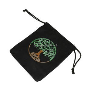 Tissu naturel T ree Of Life Sac d'emballage en coton emballage cadeau artisanal en cristal - Product Image 1
