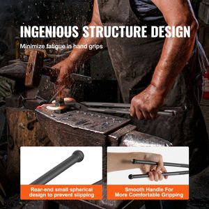 Pinces de forge en acier au carbone de 18 pieds avec rivets en acier A3 pour la forge et les sabots, formes courbées, multi-outils - Product Image 4