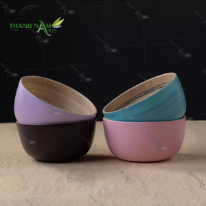 Cuenco de bambú artesanal clásico personalizado, comedor orgánico ecológico de Vietnam - Product Image 1