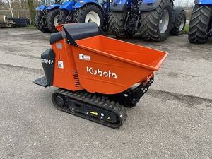 Mini-dumper compact sur chenilles, benne basculante hydraulique, capacité de charge de 700 kg, moteur diesel 90 CV, transporteur sur chenilles pour la construction et l'aménagement paysager - Product Image 4