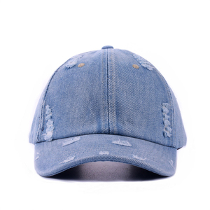 Gorra de Béisbol Estilo Dad de Mezclilla Desgastada con Marca Personalizada, Lavada y Vintage, con Correa Ajustable para Streetwear y Merchandising - Product Image 4