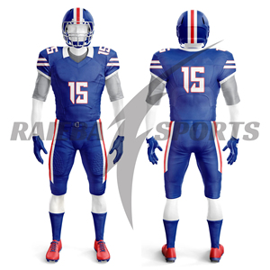Tenues de football américain personnalisées pour équipes – Maillots de football américain sur mesure avec numéros de joueur imprimés par sublimation, respirants, pour les matchs - Product Image 2