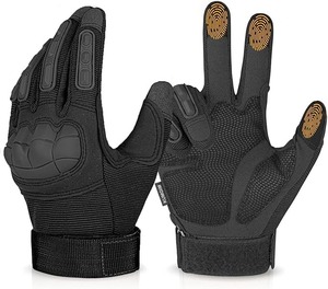 Gants de moto durables, gants de conduite absorbant les chocs, protection des paumes pour réduire les vibrations et améliorer le confort lors des longues balades - Product Image 6