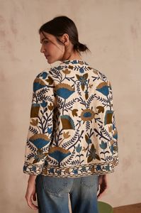 เสื้อสตรีไซส์ใหญ่ แบรนด์ Style De Maison ผ้าฝ้ายปักลายดอกซูซานี ทรงปกติ สวมใส่สบาย เป็นมิตรกับสิ่งแวดล้อม เหมาะสำหรับฤดูหนาว คอกลม - Product Image 3