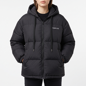 Veste d'hiver matelassée pour femmes, grande taille, à capuche, chaude et moelleuse, style décontracté - Product Image 1