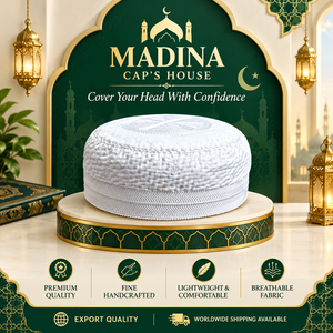 Fabricant et exportateur de bonnets de prière musulmans du Bangladesh |   Vente en gros de bonnets islamiques 100% faits à la main et de qualité export - Product Image 2