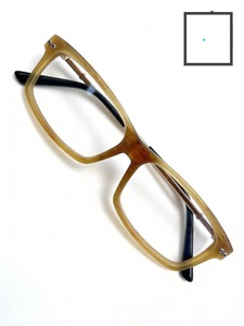 Gafas Horn Unisex Hechas a Mano con Monturas Naturales a Rayas, Ligeras, Cómodas, con un Look Juvenil y Profesional - Product Image 3