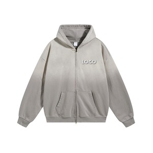 Fabricant de sweats à capuche oversize personnalisés, coupe ample à épaules tombantes, faible MOQ, 10 % coton, 90 % polyester, effets d'impression et de broderie - Product Image 5