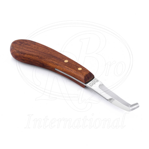 Couteau à sabots double face en acier inoxydable, lame large, manche en bois, pour droitier, 8,5 pouces, outil de fermeur - Product Image 1