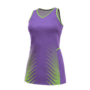 Custom Brand Logo Sublimation 100% Cotton Netball Uniforms for Adults with Front Position OEM Service New Design - Product Image 4