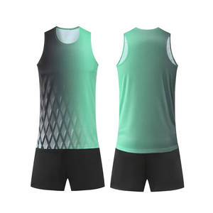 Uniformes de Atletismo Personalizados con Diseño Impreso, Ropa Deportiva para Gimnasio, 100% Poliéster, Secado Rápido, Transpirable, Protección UV, Verano, MOQ Bajo - Product Image 1