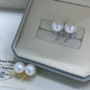 Pendientes de Perlas de Agua Dulce Naturales de Zhuji, Perlas Mantou de Alta Calidad, Aurora Impecable, Perlas Blancas de Alto Grado - Product Image 3