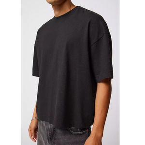 T-shirt Homme 100% Coton 120 g/m² Qualité Jersey Grande Taille Coupe Boxy Épaules Tombantes Col Rond Vierge Écologique Design Personnalisé - Product Image 6