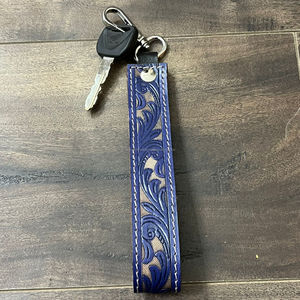 Correa de Muñeca de Cuero Vacuno Hecha a Mano con Diseño Personalizado, Llavero de Lujo a Bajo Precio, Amuleto para Bolso, Llavero para Coche, Unisex - Product Image 4