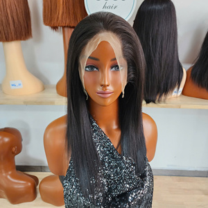 PreNext Find similar icon 200% Density <b>Short</b> Bob Bone Straight <b>Wig</b> 13x4 Transparent Lace Frontal <b>Wigs</b> 13x4 Lace Front <b>Wig</b> - Product Image 1