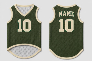 Chaleco de malla verde para perros con número 10, camiseta deportiva para mascotas, para todas las estaciones, estilo transpirable - Product Image 3