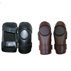Genouillères de performance pour hommes, protections en cuir souple rembourrées pour l'équitation et les vêtements de type western pour écuries. - Product Image 6