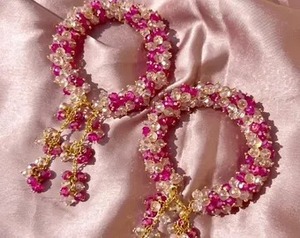Bracelets à motifs floraux en perles, bijoux de mariage pour femmes, bracelets en cristal et strass, style bohème - Product Image 3