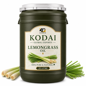 Huile Essentielle de Citronnelle du Tamil Nadu 100% Pure et Naturelle de Qualité Supérieure, Distillée à la Vapeur, pour Aromathérapie et Soin du Visage, par Kodai Global Export - Product Image 1