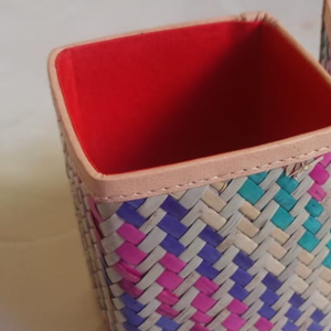 Portalápices/Copa para Lápices Hecha a Mano con Fibra Natural de Murta (Sitol Pati), Biodegradable y Duradera, para Decoración de Oficina, Escritorio y Hogar - Product Image 4