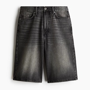 Shorts en jean décontractés pour hommes, 100 % coton, respirants, écologiques, avec cordon de serrage, pour l'été, vente en gros OEM, prix abordable - Product Image 3
