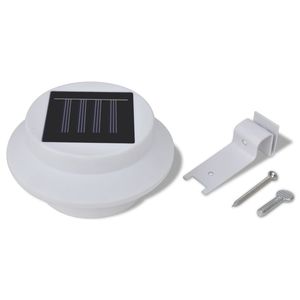 Juego de 6 Luces Solares de Jardín Pequeñas de Plástico Blanco Resistente, Lámpara Solar Duradera - Product Image 4