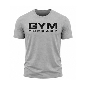 T-shirt de sport pour homme à col rond, séchage rapide, extensible, respirant, pour entraînement et fitness, personnalisable avec logo, pour usage quotidien - Product Image 1