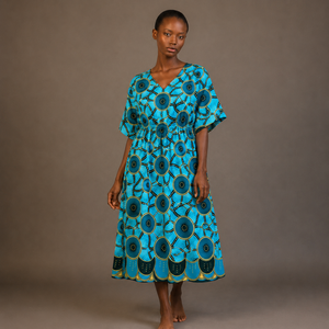 Tela Africana con Estampado de Cera, Algodón Ankara, Textil Tradicional Tribal Dashiki Kitenge, Cera Holandesa para Vestidos, Moda, Venta al por Mayor, Exportación - Product Image 1