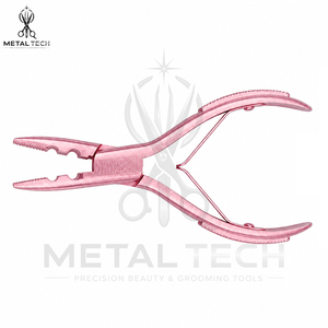 Pinzas Profesionales de Acero Inoxidable de 2 Orificios, Duraderas y Reutilizables, para Extensiones de Cabello, Herramienta de Instalación de Anillos Micro y Nano, Uso Comercial - Product Image 6