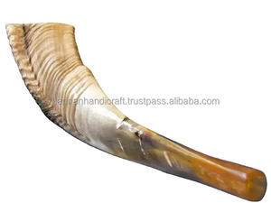 Shofar de Cuerno de Carnero Natural de Alta Calidad Hecho a Mano, Pulido, Estilo Animal, Náutico, Impermeable, Arte Coleccionable, Decoración del Hogar - Product Image 2